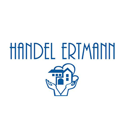 Fußbodenbeläge, Deckenpaneele und Türen, Baustoffhandel Ertmann Logo