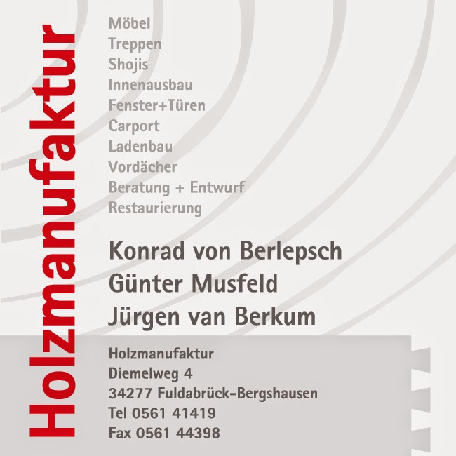 Holzmanufaktur Kassel Inh. Benjamin Bark Logo