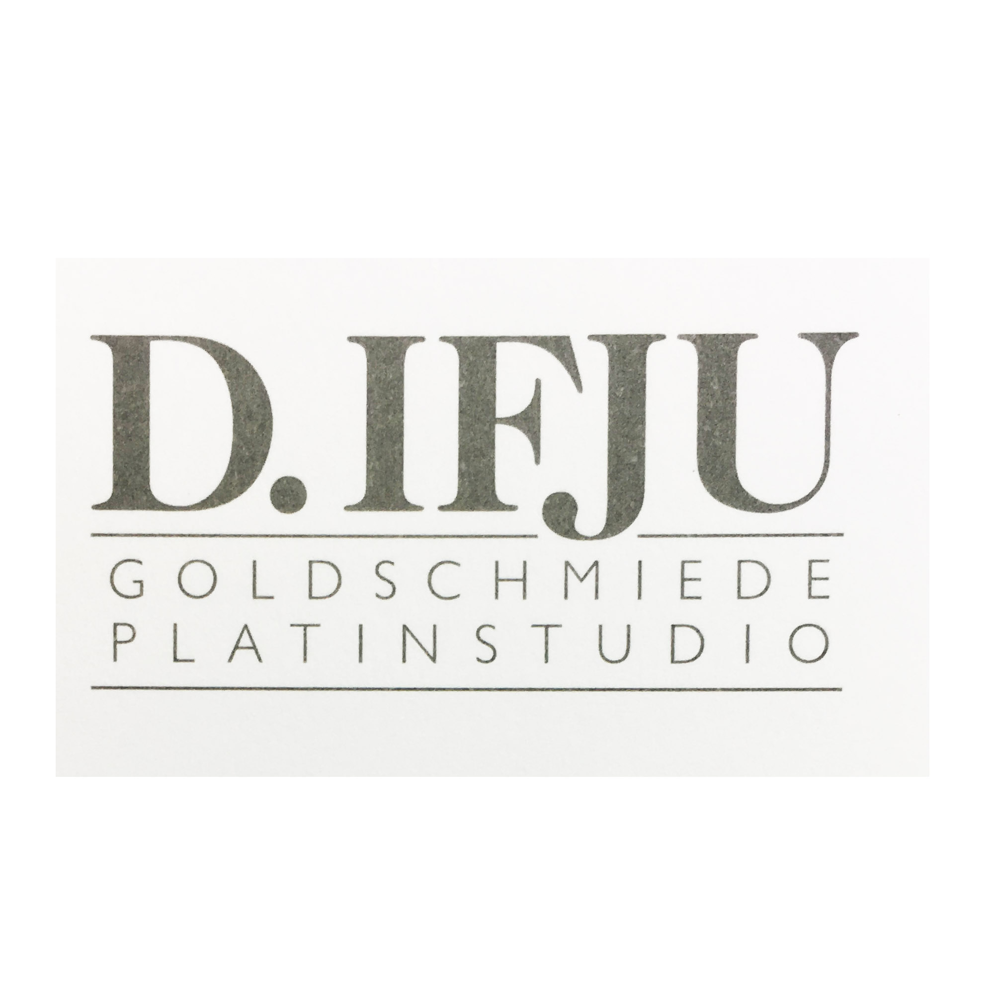 D.IFJU Goldschmiede und Platinstudio Logo